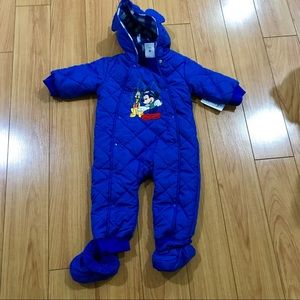 Disney Store Baby Quilted Bunting Snowsuit 9-12mo
